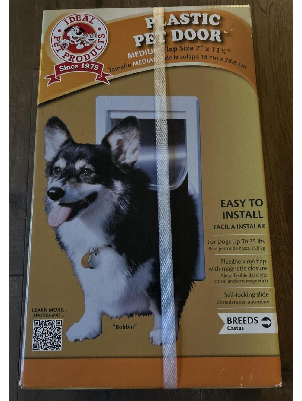 Ideal Pet Products Plastic Doggie Door Medium Flap Size 7" x 11 1/4" NEW Dog Cat